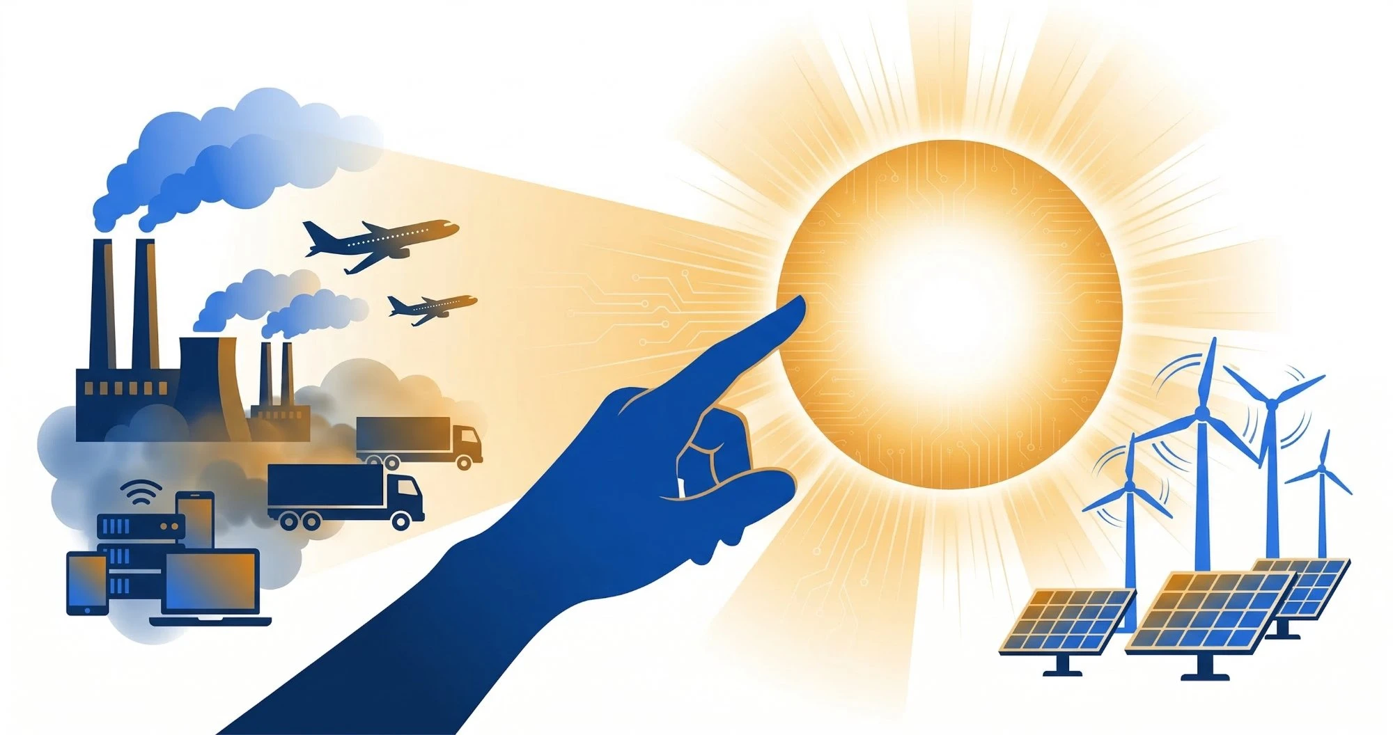 The Finger Over the Sun: AI, Energy & Dichotomy